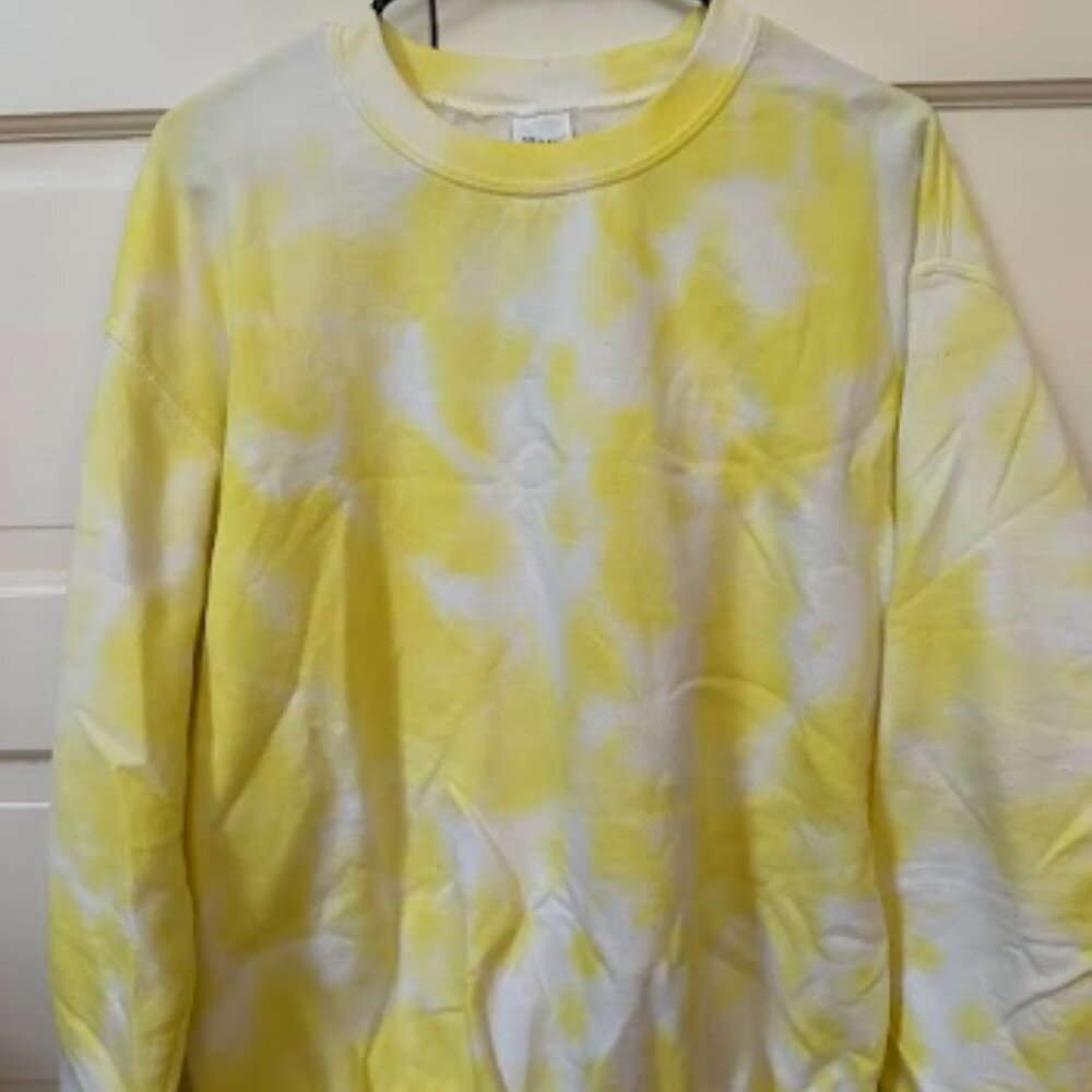 Yellow Tie Dye Sweatshirt